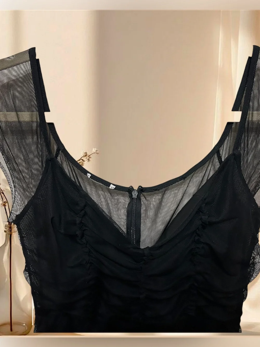 BEBE Midi Bodycon Dress Cocktail Black Tie Large 10/12 - Picture 8 of 9